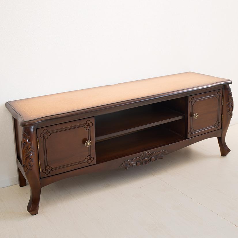 テレビボード アンティーク 110 猫脚 37v ロココ調 ローボード