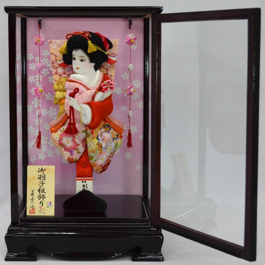 羽子板 お祝い 花梨塗 前開きケース 10号 ケース飾り 正月飾り 初正月