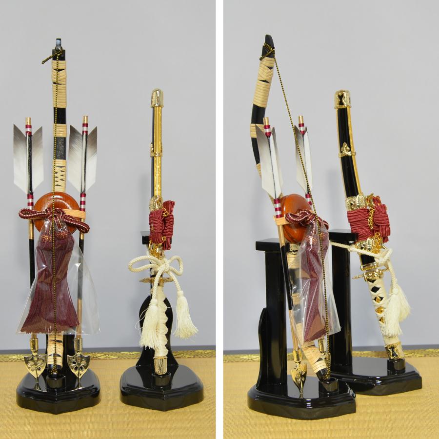 五月人形 収納鎧飾り 龍玉作 12号 黒地金赤縅鎧 : 人形の三信 - 通販