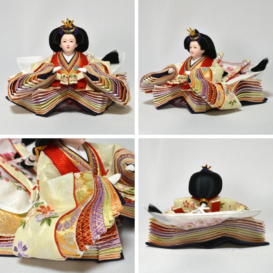 雛人形 親王飾り 平安関光 白鳳刺繍 白木飾り台 : 人形の三信 - 通販
