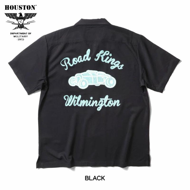 HOUSTON（ヒューストン） ボーリングシャツ ROAD KINGS 刺繍 半袖