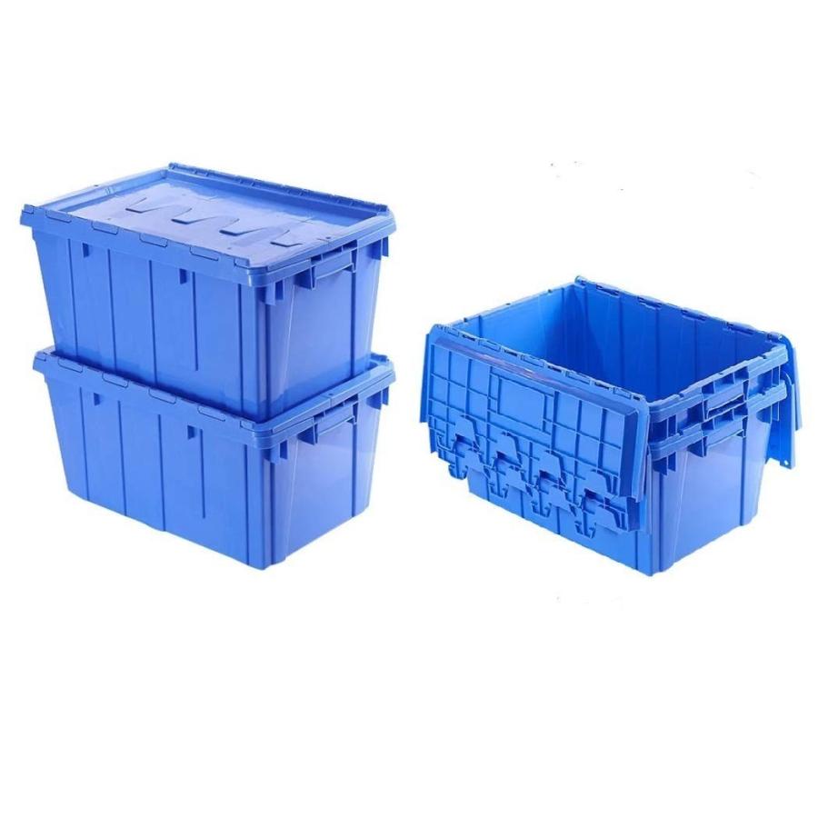 三方良し】(1個)フタ一体型コンテナボックス 業務用 ネスティング