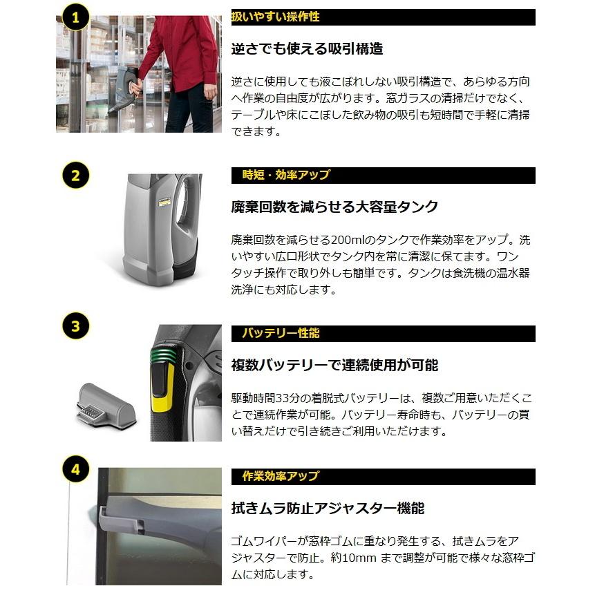 ケルヒャー（KARCHER） 業務用 窓用バキュームクリーナー WVP10
