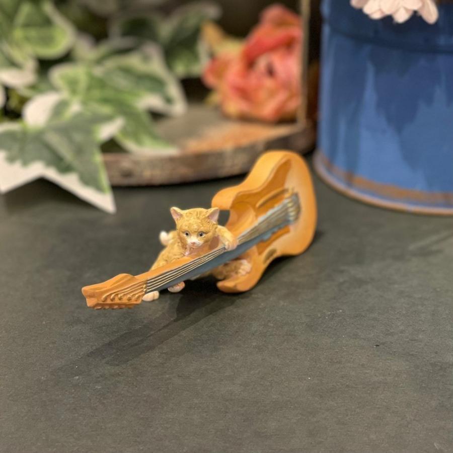 ギター猫 ねこ キャット ロック 音楽 ev14144a エレキギター