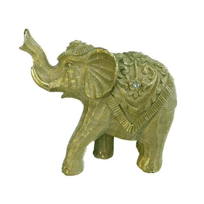 ジオメティックエレファント S 象 ゾウ 鼻上げ インテリア