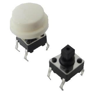 6mm×6mmタクトスイッチ キャップ接続用タクトスイッチ キャップは付属
