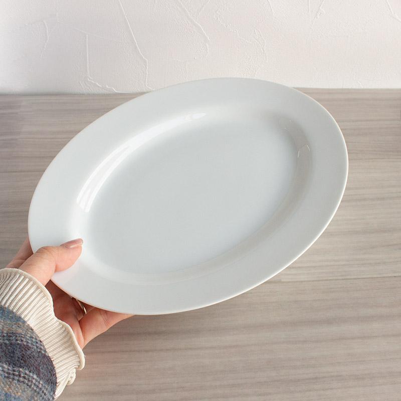 中華皿 25.4cm 食器 プラター 楕円プレート オーバルプレート 楕円皿