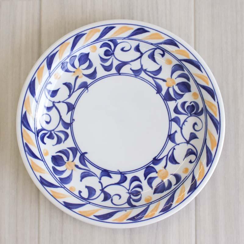 プレート 中皿 丸皿 唐草 アラベスク パン皿 デザート サラダ ケーキ皿
