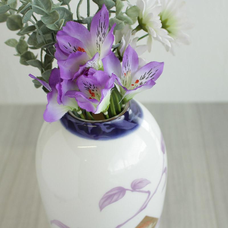 花瓶 23cm フラワーベース 花器 雑貨 レトロ 山本寛斎 kansai fine