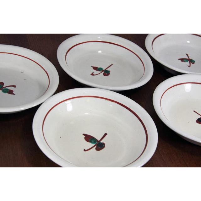 露古寿窯 赤絵6寸浅鉢 18cm スープ皿 ろこじゅかま 深皿 民芸 : 食器