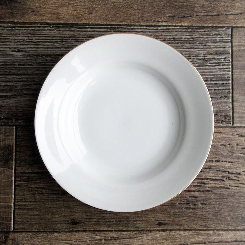 プレート 皿 20.7cm 白 中皿 丸いお皿 高級感 ホワイト シンプル 高