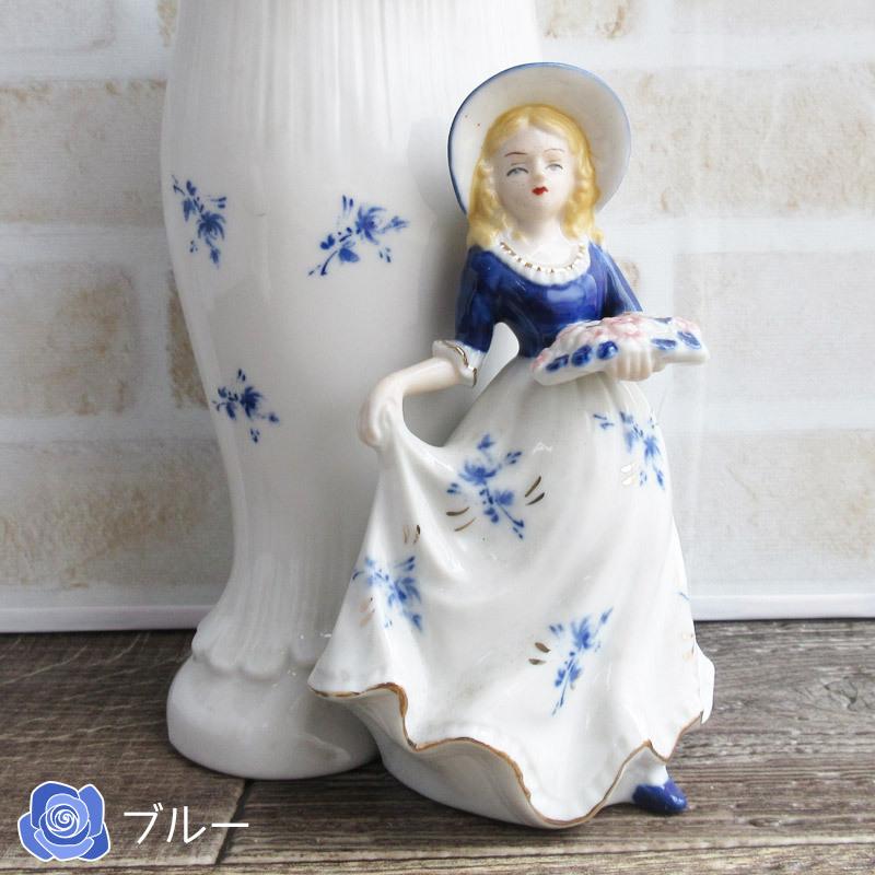 花瓶 600cc ノベルティ 西洋陶器 昭和レトロ 陶器の人形 フィギュア