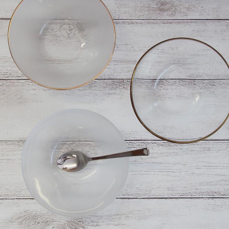 ガラス小鉢 ガラス食器 ボウル アイス ゼリー ヨーグルト サラダ 昭和