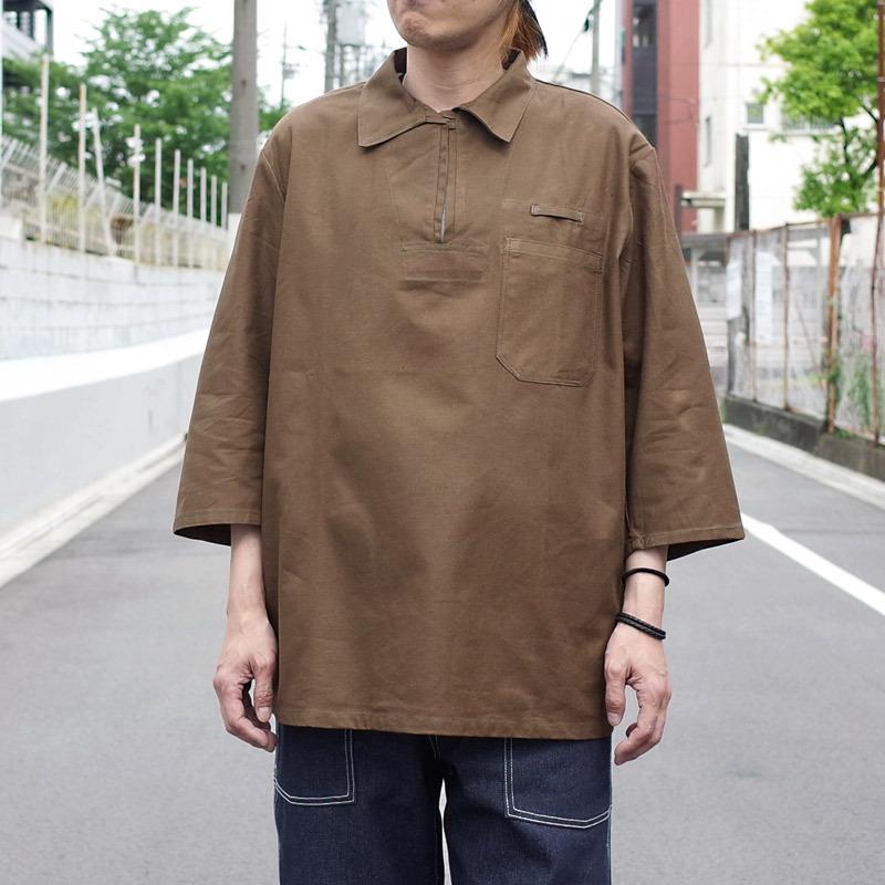 チェコ軍 プルオーバー ジャケット ブラウン 七分袖 デッドストック