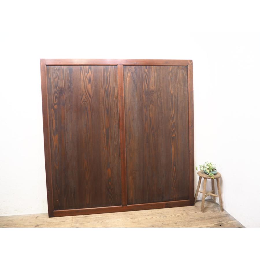 タD0566◇【H176cm×W173cm】◇特大サイズ◇大きい古い木製板戸◇建具