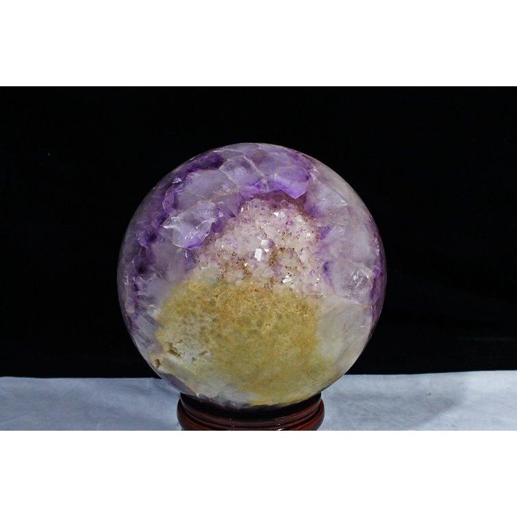 8.6Kg アメジスト笑口 丸玉 200mm 同梱不可 パワーストーン 天然石