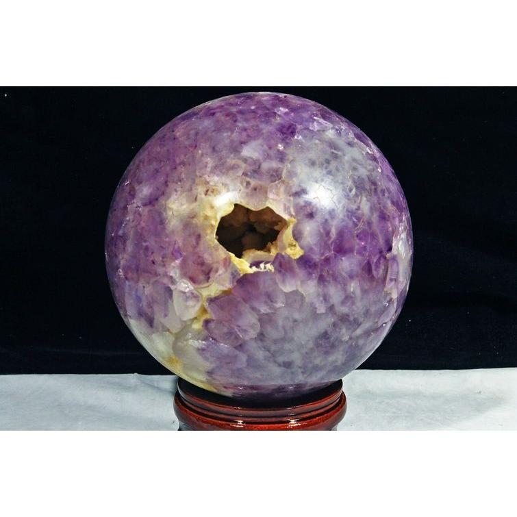 8.6Kg アメジスト笑口 丸玉 200mm 同梱不可 パワーストーン 天然石