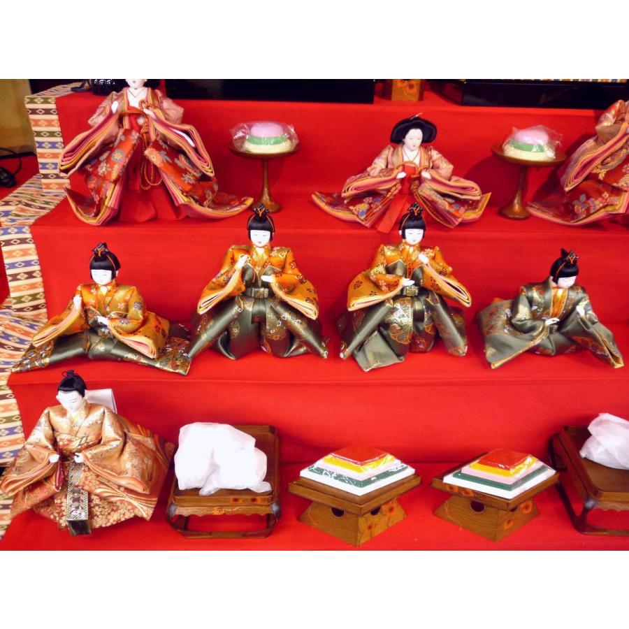 ひな人形☆七段十五人飾り A3−40x7C☆横幅120*奥行160
