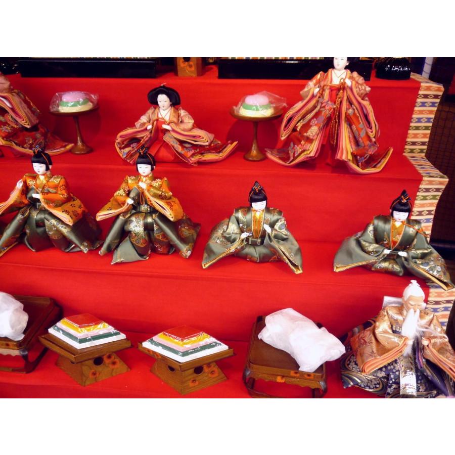 ひな人形☆七段十五人飾り A3−40x7C☆横幅120*奥行160