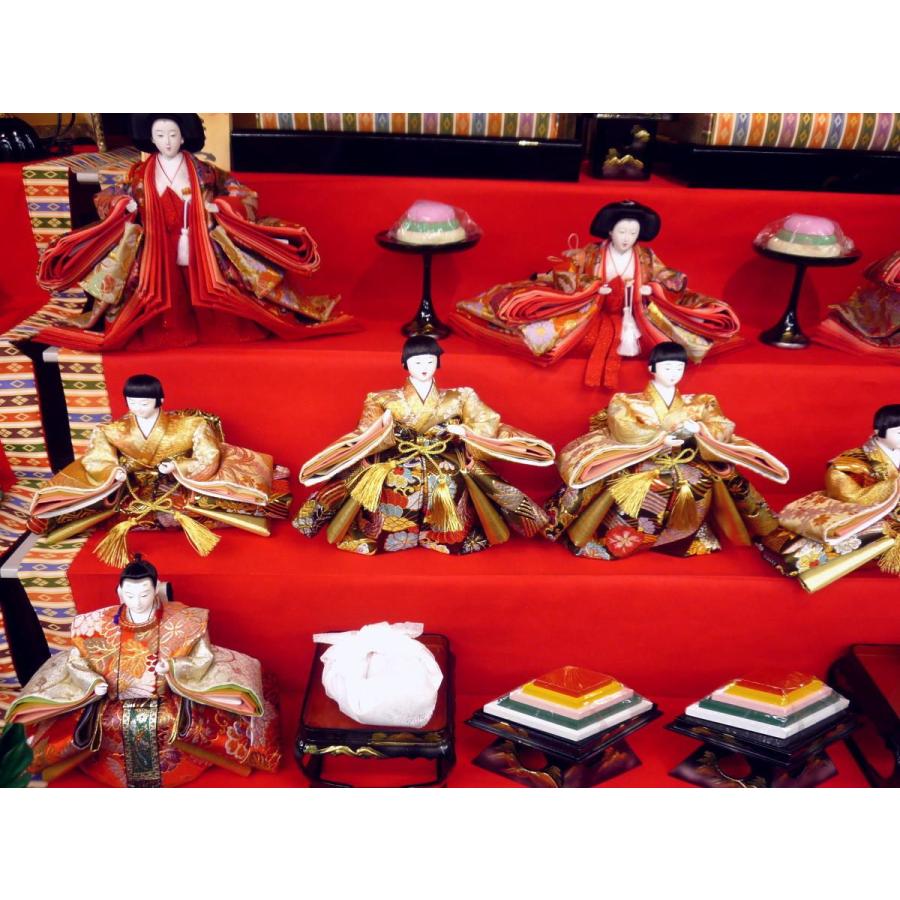 ひな人形☆七段十五人飾り A5−40x7E☆横幅120*奥行160
