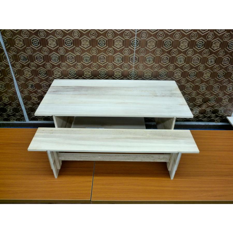 ひなまつり☆飾り台単品☆25号2段 組み立て式 桐白木 飾台(横幅