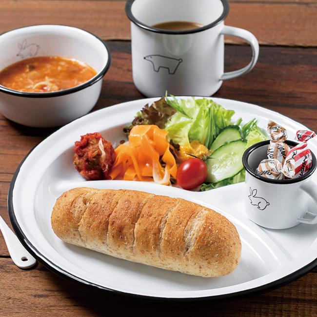 ランチプレート しろくまプレート TE760 / tete a ホーロー 琺瑯 ワン