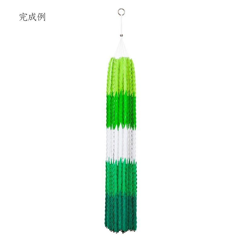 千羽鶴キットM グリーン5色 手作りキット 千羽鶴用折り紙と材料の