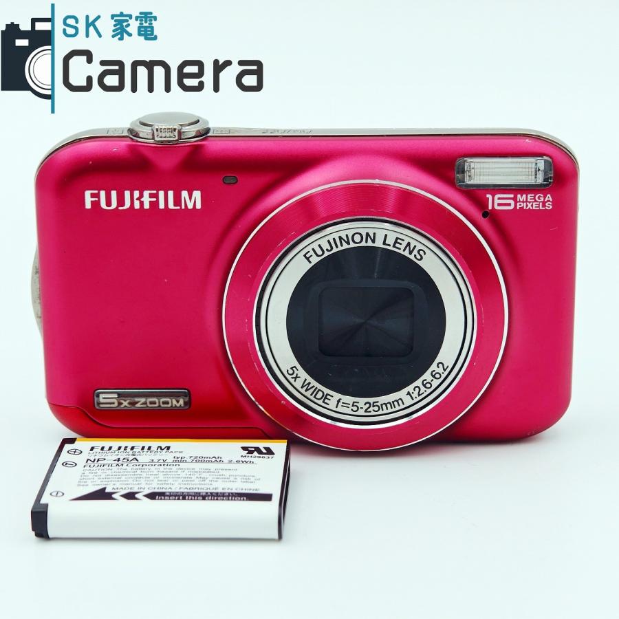 中古】 FUJIFILM FINEPIX JX コンパクトデジタルカメラ 赤 富士