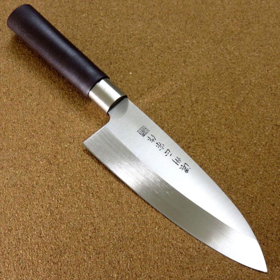 包丁 出刃包丁 16.5cm (165mm) 関の刃物 濃州正宗作 ステンレス 片刃