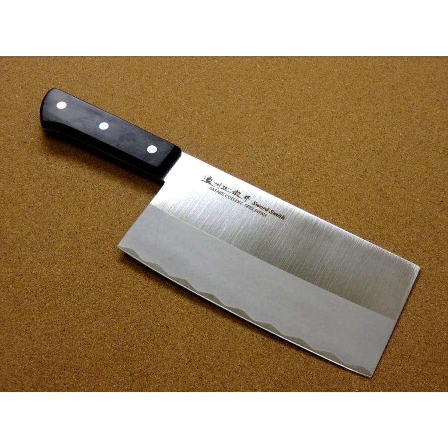 包丁 中華包丁 18cm (180mm) 関の刃物 濃州正宗作 ステンレス刃物鋼 本