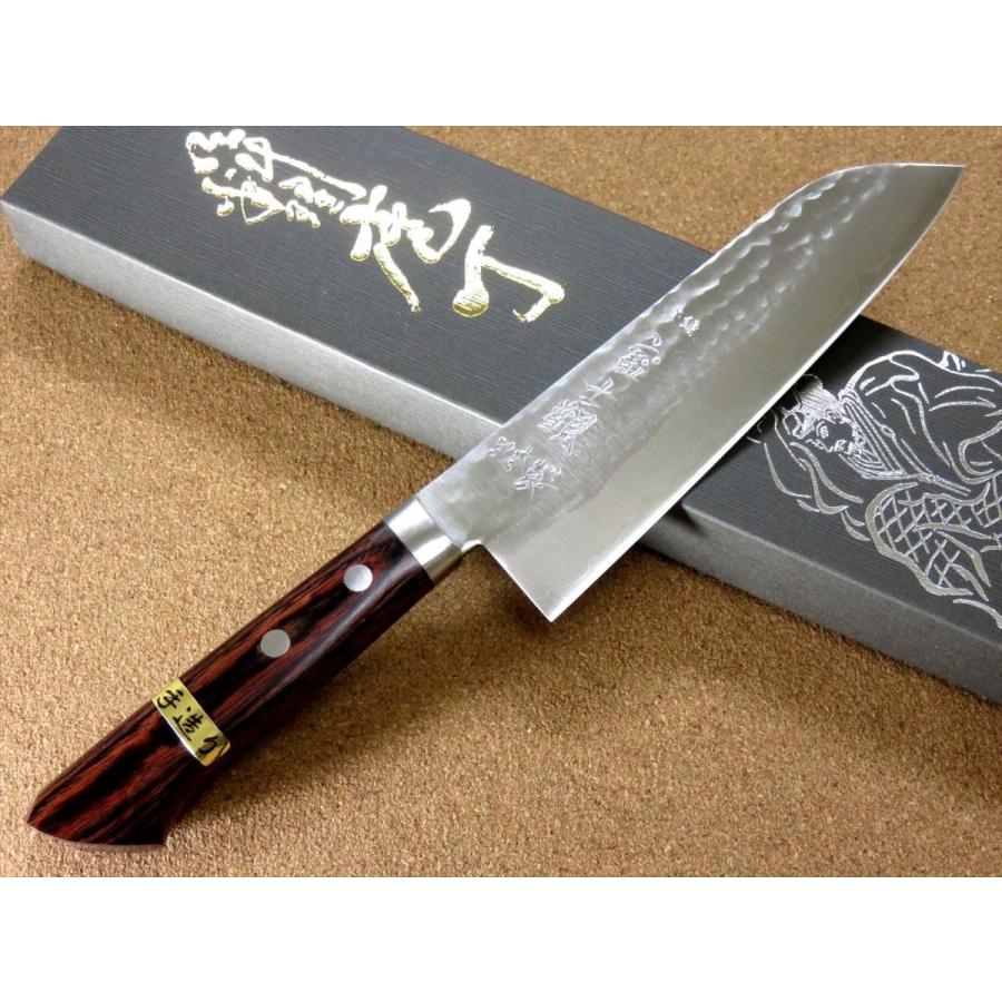 包丁 三徳包丁 17cm (170mm) 関の刃物 本割込 3層鋼 V金1号 VG-1 口金