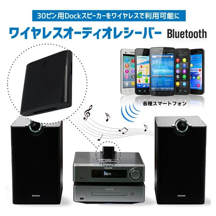 Bluetooth対応オーディオレシーバー 30pinアダプタ ワイヤレス iPhone3