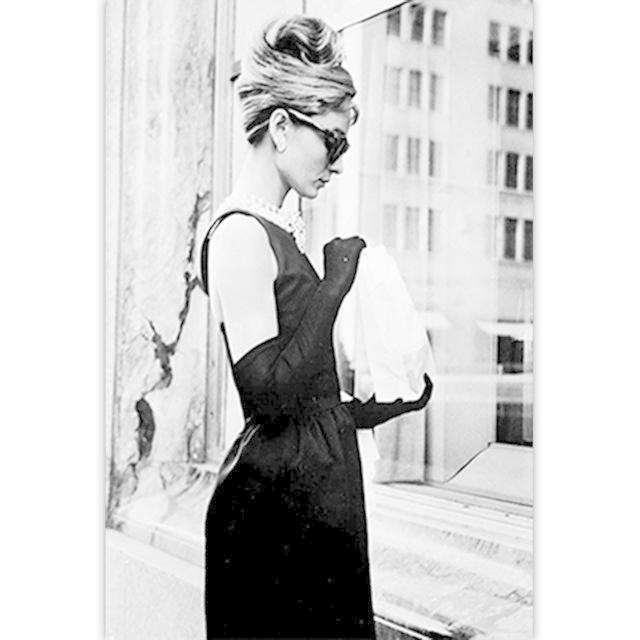 額付 アートポスター アートフレーム オードリーヘップバーン モノクロ