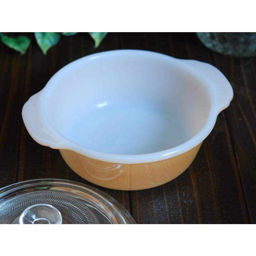 Fireking ファイヤーキング カッパーティント キャセロール 蓋付き