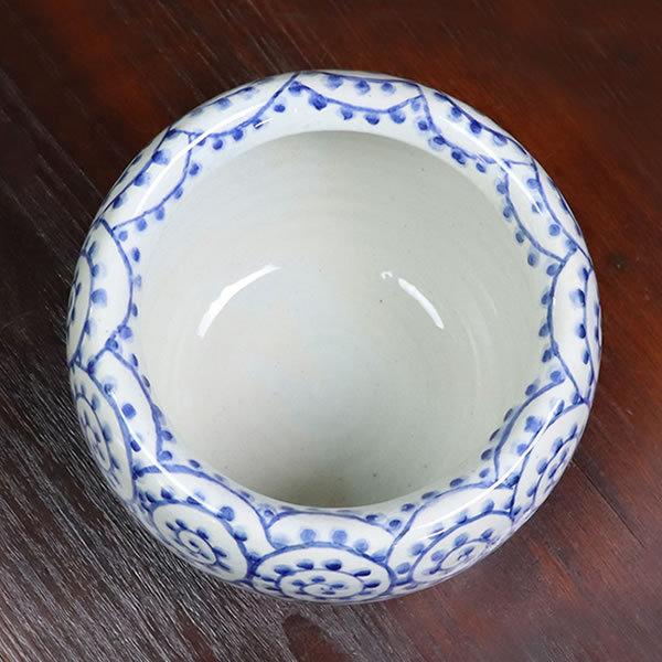 火鉢型ポット 火鉢 陶器 手あぶり 鉢カバー 花器 花入れ フラワー