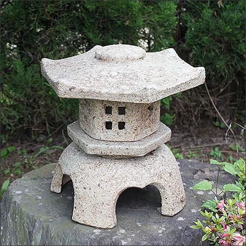 信楽焼 12号六角雪見灯籠お庭 燈籠 和風 和 日本 美 癒しとうろう 灯篭