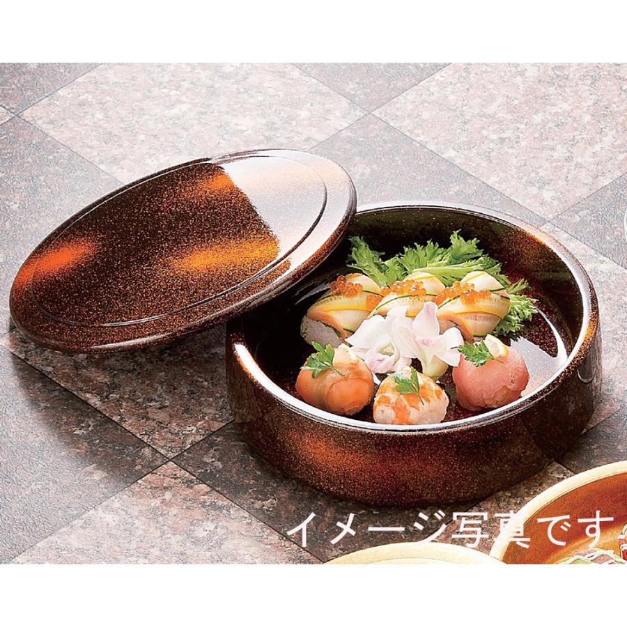 寿司桶 DX特上蓋付 二色金箔 1人用 業務用 日本製 手巻き寿司 海鮮