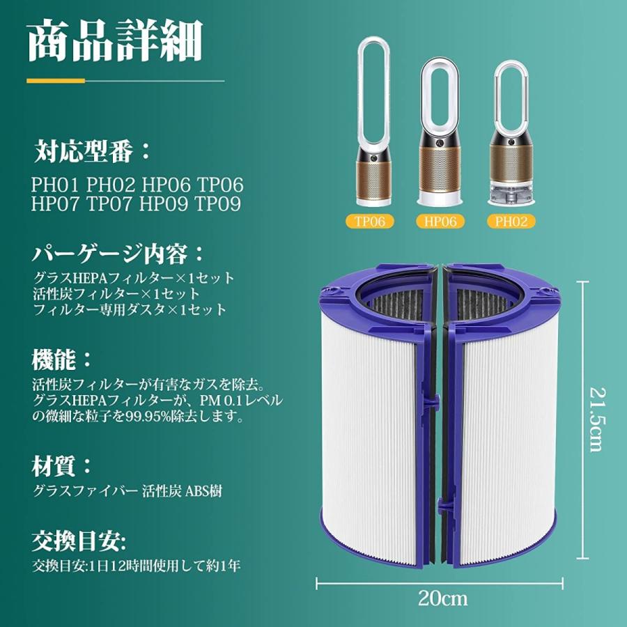 Dyson（ダイソン） 交換用フィルター HP06 TP06 HP07 TP07 HP09 TP09
