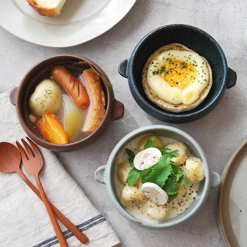 グラタン皿 ボウル型 12cm おうちcafe オーブン可 洋食器 おしゃれ