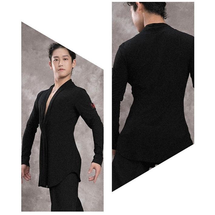 社交ダンス トップス 男性 社交ダンス衣装 上着 長袖 競技着 モダン