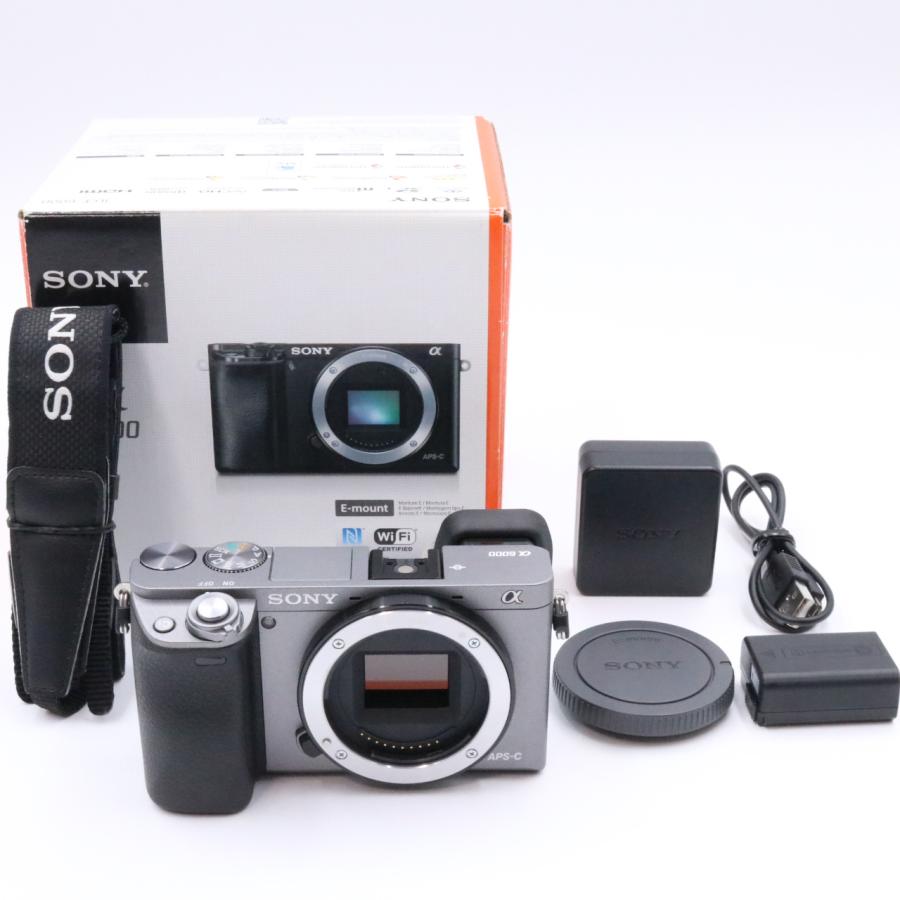 □新品級□ SONY ソニー α6000 ボディ グラファイトグレー ILCE-6000 H
