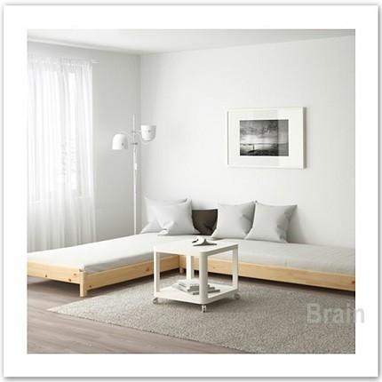 イケア（IKEA） UTAKER スタッキングベッド/ベッドベース（すのこ