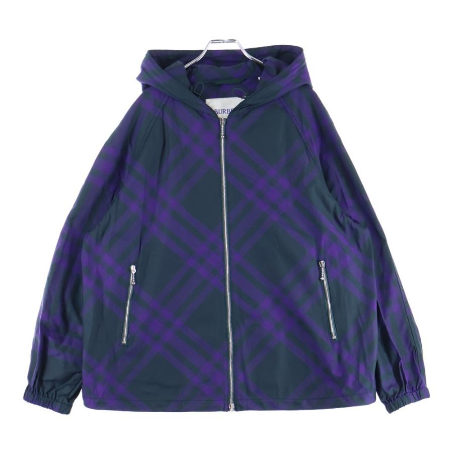 BURBERRY（バーバリー） チェックパターン ナイロン フーデッド ジップ