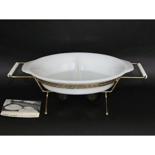 レアな箱つき! FIRE KING ファイヤーキング サービングディッシュWITH