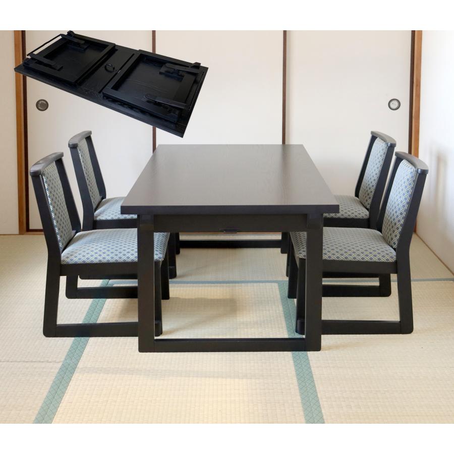 折りたたみ式黒テーブル2台セット ダイニングテーブルセット 2人用