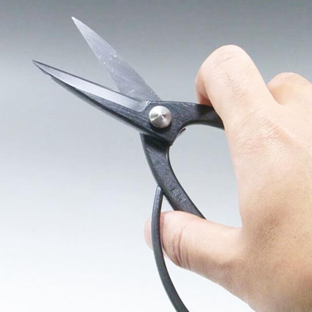 兼進作 盆栽鋏(小) 青紙【No.40F】 小枝切 芽摘み 根切り 青鋼 高級鋼