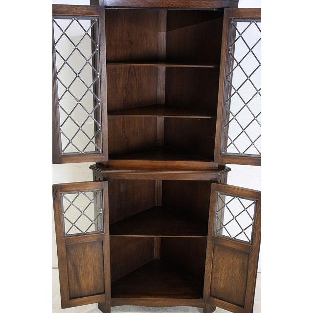 ca-14 1970年代イギリス製ヴィンテージ オーク コーナーキャビネット