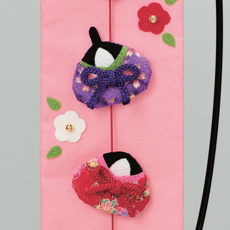 綿付き 掛け軸のようなお雛様 ピンク 手作りキット ひな祭り こどもの