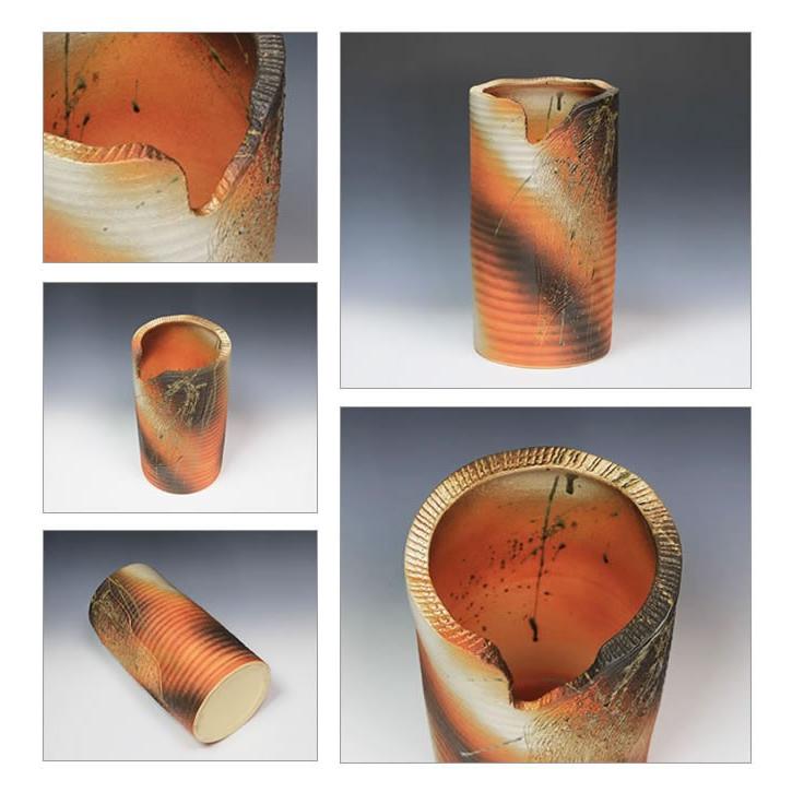 傘立て 陶器 おしゃれ 信楽焼 かさたて 和風 傘入れ モダン 緋色 玄関