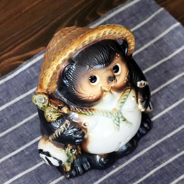 信楽焼 狸 陶器 たぬき タヌキ 開運 かわいい 和風 商売繁盛 新築祝